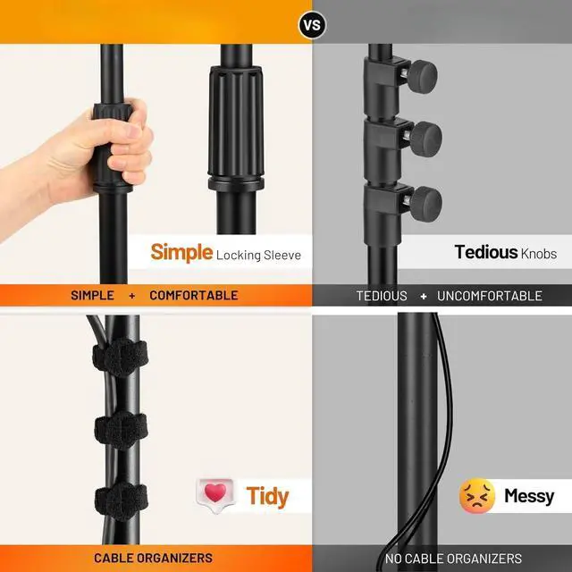 Alt view image 3 of 7 - Projector Tripod Adjustable Height: 35.4to 51.2In Foldable Heavy Duty 360 Rotatable Multiple Uses Stand for Studio, Outdoor, Movie, Stage, Home