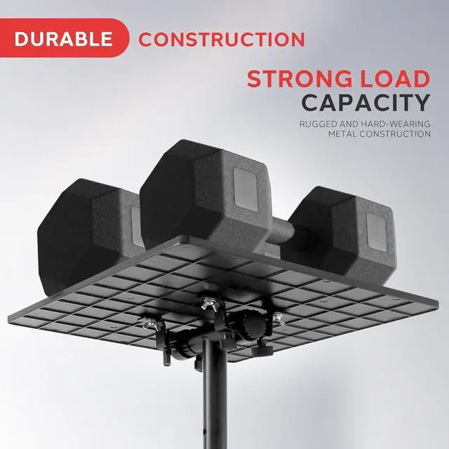 Alt view image 4 of 7 - Universal Projector Stand  Adjustable Tripod for Laptop, DJ Gear, Projectors  Heavy-Duty, Portable  Height Adjustable 28" to 46"  Ideal for Stage, Studio, Office, Events