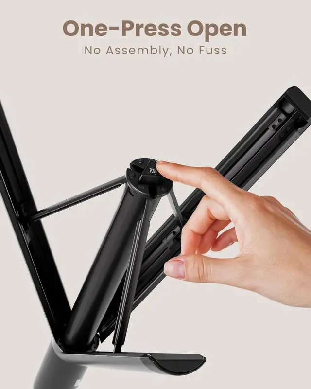Alt view image 5 of 6 - Portable Projector Stand for Outside, 32" Adjustable Projector Stand Tripod for Home & Outdoor Movie Night, with 1/4" Screw Adapter, 360 ° Rotation Ball Head