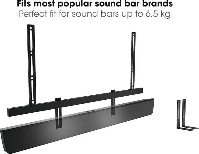 Alt view image 5 of 7 - Sound 3550 soundbar Mount | Also fits Bose Soundbar 500/700 | Sonos Arc/Ultra/Beam/Playbar | Samsung | Sony | LG and JBL | Mount for VESA 100 to 600 | Black | Max. 14.3 lbs (6,5 kg)