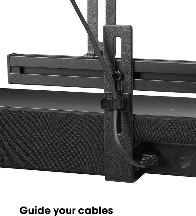 Alt view image 7 of 7 - Sound 3550 soundbar Mount | Also fits Bose Soundbar 500/700 | Sonos Arc/Ultra/Beam/Playbar | Samsung | Sony | LG and JBL | Mount for VESA 100 to 600 | Black | Max. 14.3 lbs (6,5 kg)