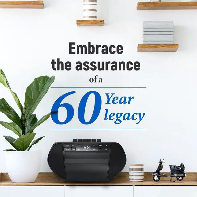 Alt view image 7 of 7 - FOR-Portable Top-Loading CD Boombox with AM/FM Stereo Radio and Cassette Player/Recorder in Black | Cassette Player/Recorder | LED Display (Black)