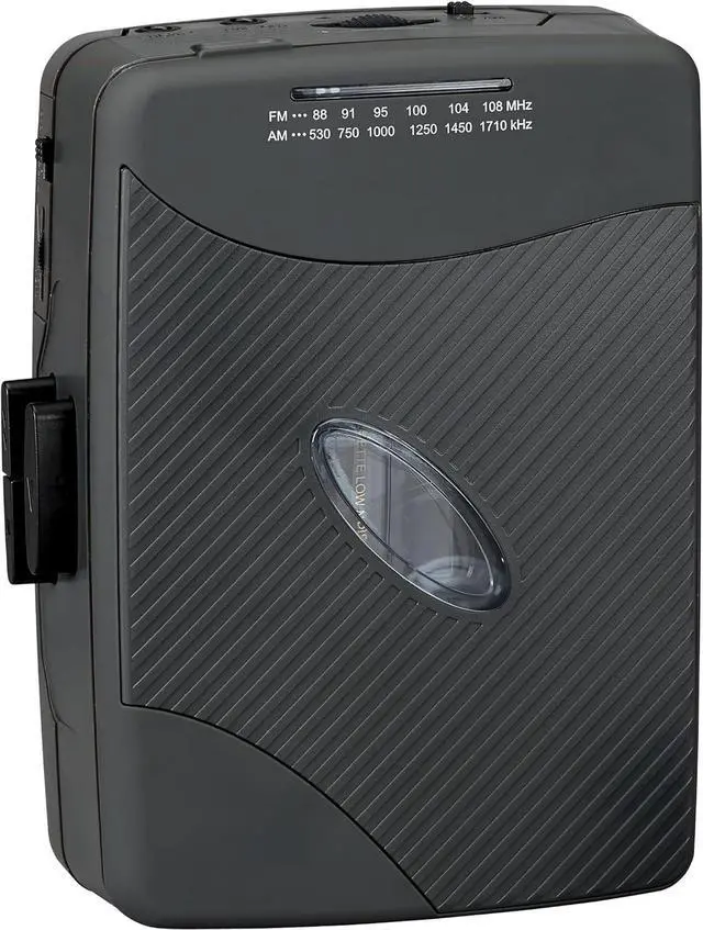 Alt view image 2 of 5 - Portable Cassette Player, Simple Retro Compact Style with AM/FM Radio, Detachable Belt Clip, and Stereo Earbuds Included