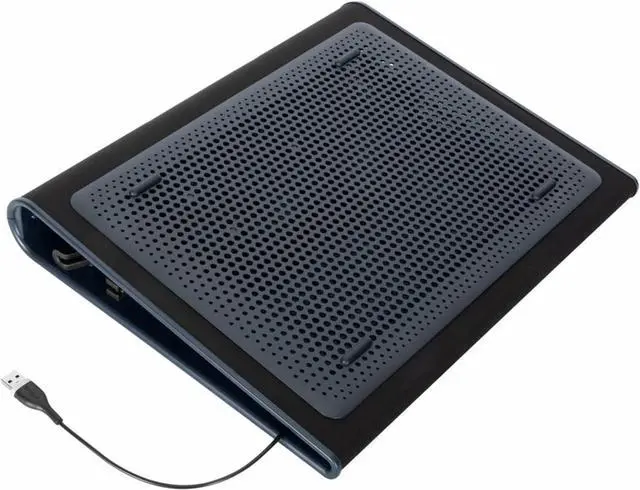 Alt view image 3 of 7 - for 17 Inch Dual Fan Lap Chill Mat - Soft Neoprene Laptop Cooling Pad for Heat Protection, Fits Most 17" Laptops and Smaller - USB-A Connected Dual Fans for Heat Dispersion (AWE55US)