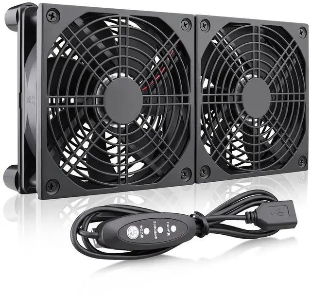 Main image of forHigh Airflow Router Cooling Fan for Computer Cooler TV Small Box DC 5V USB Power 120mm 240mm Fan with Multi Speed Controller