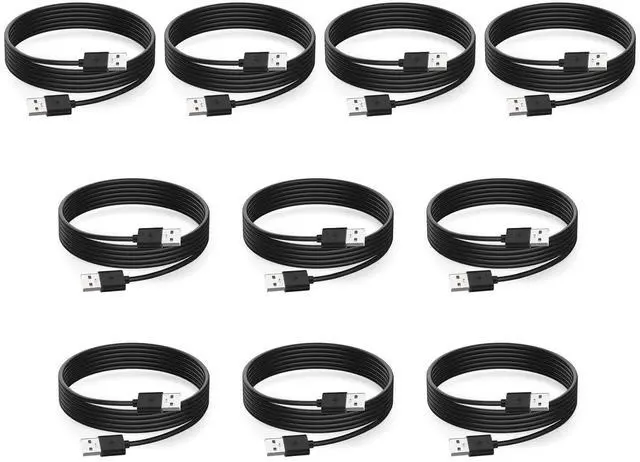 Main image of 10-Pack USB A to USB A Cable, Double Male to Male Data Transfer Cord 3 ft