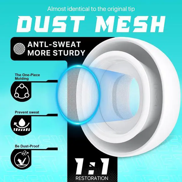 Alt view image 4 of 7 - [4 Pairs] Replacement Ear Tips for AirPods Pro 2nd/1st Generation with Noise Reduction Holes, Silicone Ear Tips for Airpods Pro with Portable Storage Box and Cleaning Pen (XS/S/M/L)