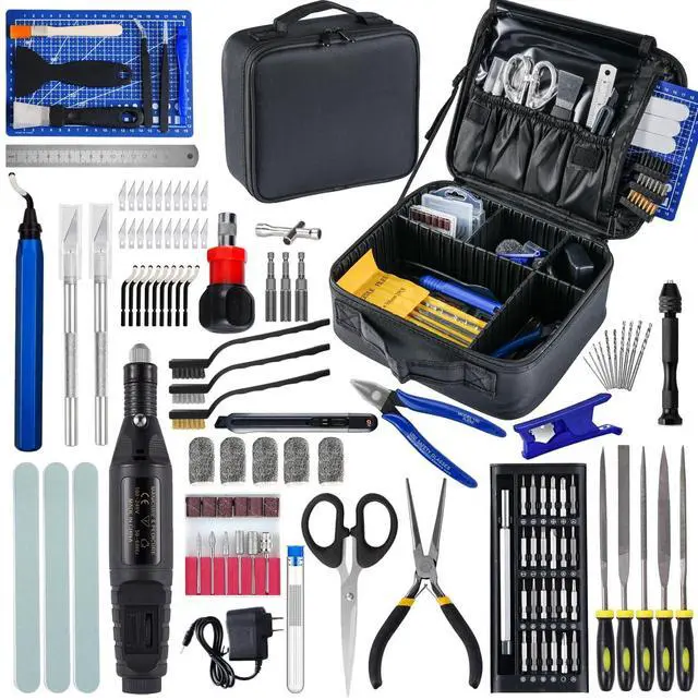 Main image of Abourt 124Pcs 3D Printing Accessory Tools with Tool Bag for 3D Printer Modeler Basic Tools Diverse 3D Print Nozzle Cleaning Kit Mini Rotary Tool 3D Printer Tools for Remove/Trim and Finish 3D Print