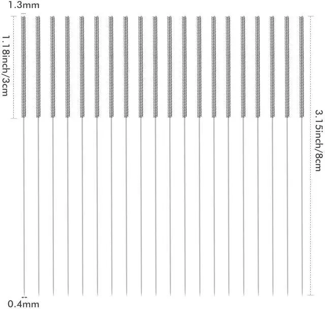 Alt view image 6 of 6 - Abourt 40Pcs 3D Printer Nozzle Cleaning Kit, Nozzle Cleaner 3D Printer - 0.4mm Stainless Steel Cleaning Needles Set, Universal for 3D Printers, Clog Removal Tool Kit