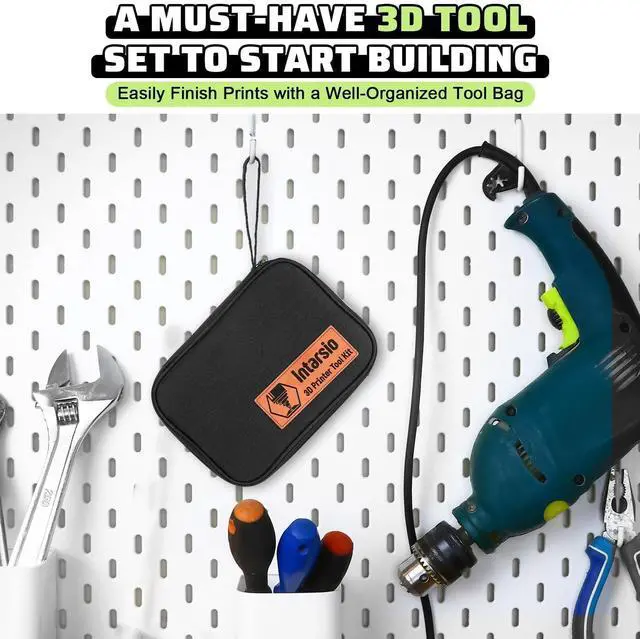 Alt view image 7 of 7 - 3D Printer Tools Kit, 34pcs 3D Printer Accessories for All FDM/SLA Printers Includes Nozzle Cleaning Tools, Removal Scrapers, Finishing Tools, 5 Types of Files,Brushes, Wire Cutter, Engraving Knife