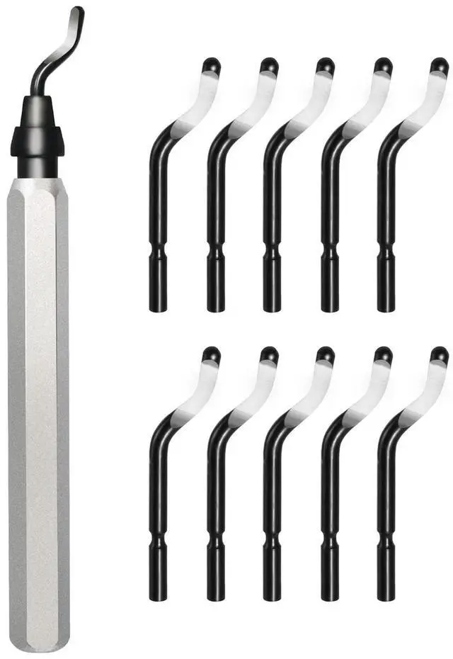 Main image of Abourt 11-Blade Deburring Tool for 3D Printing, Premium High-Speed Steel Blades for Smooth Edge Finishing - Ideal for HVAC, Metal & Resin & Professional Conduit Reaming, 3D Printer Accessories