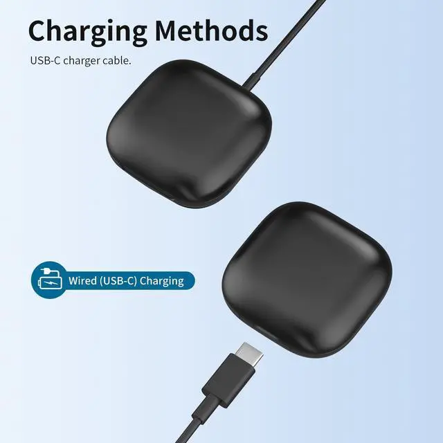 Alt view image 4 of 7 - Abourt Charging Case Replacement for Beats Fit Pro, 700mAh Portable Charger with Bluetooth Pairing Sync Button (Earbuds Not Included)