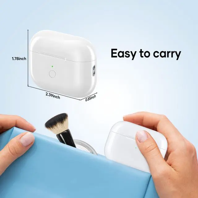 Alt view image 5 of 7 - Abourt Compatible for AirPods Pro Charging Case Replacement AirPod Pro 1st 2nd Generation Charger Case with Wireless Charging Bluetooth Pairing Sync Button Type-C Charging Port (No Earbuds)