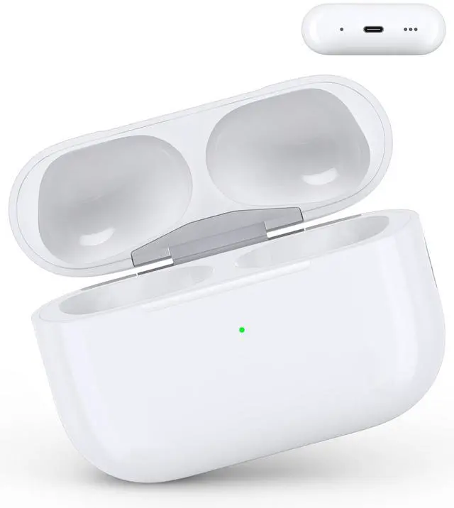 Main image of Abourt Wireless Charging Case Compatible with AirPods Pro 2nd & 1st, Charger Case Replacement for AirPods Pro 2nd & 1st with Bluetooth Pairing Sync Button, Earbuds Not Included (USB-C Port)
