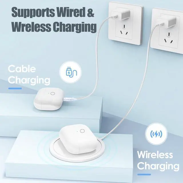 Alt view image 2 of 6 - Abourt Wireless Charging Case Only for AirPods Pro 1/2 USB C Prot, Replacement Cases Compatible with AirPod Pro 1st / 2nd Gen Charger Case Type-c, (No Earbuds)