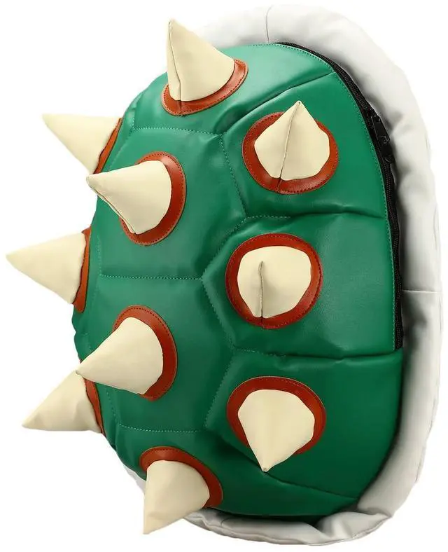 Alt view image 3 of 6 - Abourt Super Mario Bros Bowser Green Turtle Shell Backpack