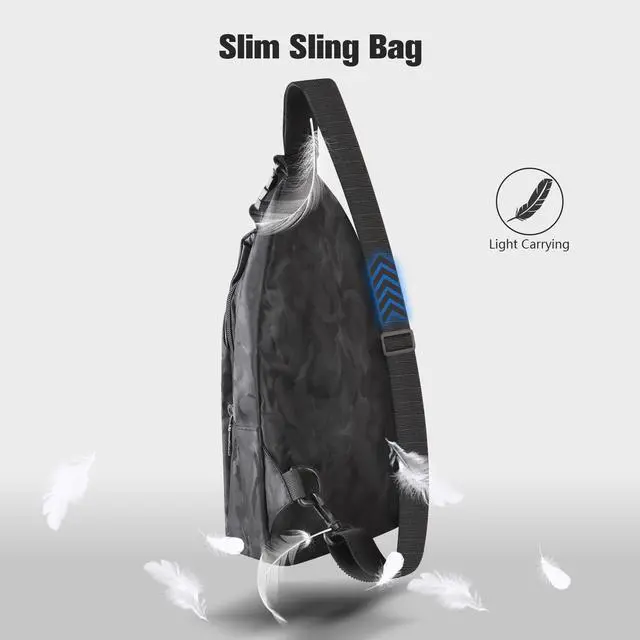 Alt view image 4 of 7 - Abourt Sling Crossbody Backpack for Nintendo Switch/2/Lite/OLED, Portable Waterproof Shoulder Chest Carrying Travel Bag for NS Console Dock Joy-Cons & Accessories Storage for Men, USB Charging Port