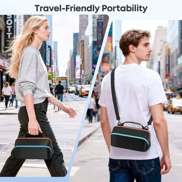 Alt view image 6 of 6 - Abourt Sling Bag for Nintendo Switch 2 (2025)/SW OLED/SW Original, Switch 2 Crossbody Bag Hold Joycon 1/2 &AC Adapte &14 Game Card Slots &Other Accessories, Portable Switch 2 Travel Carrying bag