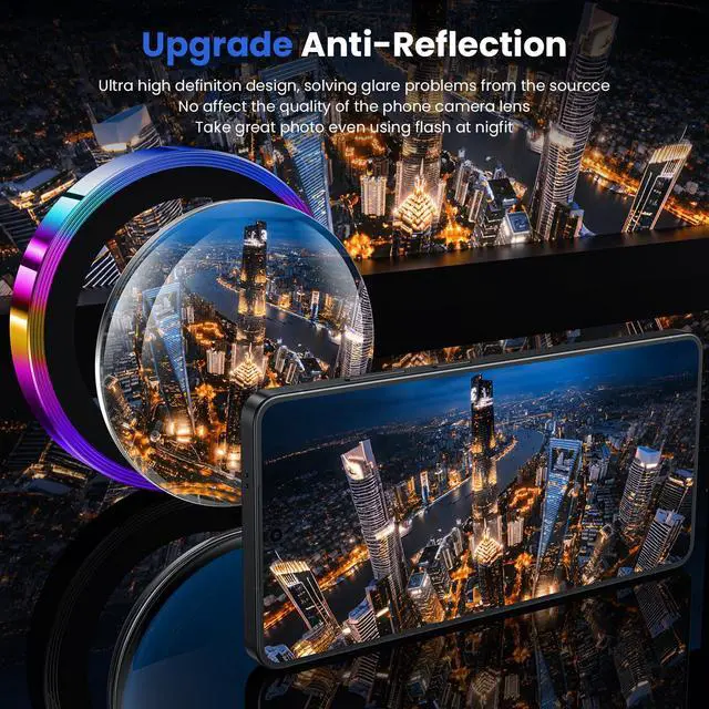 Alt view image 2 of 5 - for Samsung Galaxy S26 Ultra Camera Lens Protector - Ultra Thin Case Friendly, 9H Shatterproof Tempered Glass with Anti Scratch Metal Circle Camera Screen Protector Cover Accessories, Colorful