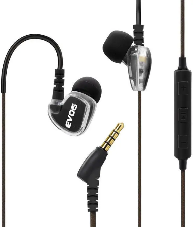 Main image of Sport Wired Earbuds, In Ear Headphones with Enhanced Bass, Sweatproof Earphones for Running, Gym & Workouts, Memory Wire Earhooks, Noise Isolating Wired Headphones with 3.5mm Jack, Black