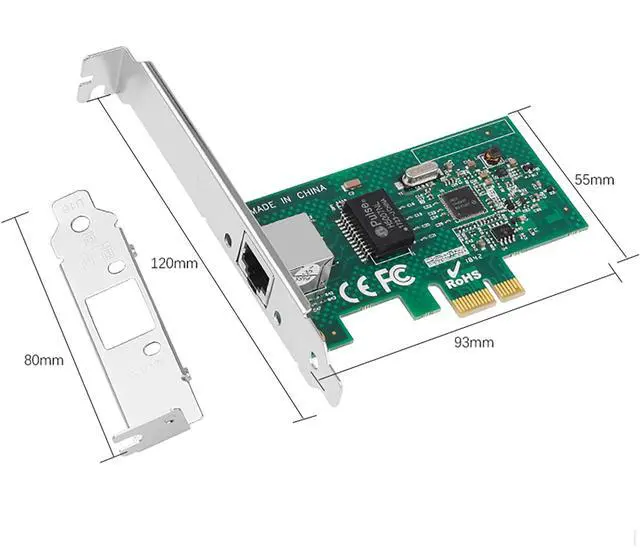 Alt view image 6 of 7 - C&N PCIe Gigabit Network Card 1000M PCI Express Ethernet Adapter with Intel I210AT LAN NIC Card for Support PXE for Windows/Windows Server/Linux(Lightning Protection Design) (ST729)