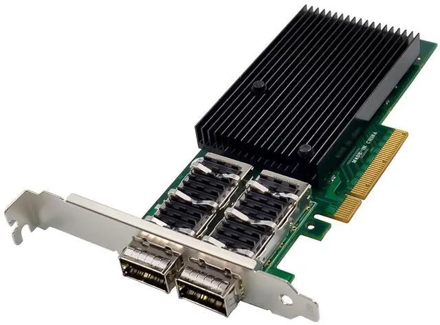 Alt view image 2 of 7 - C&N Mellanox ConnectX-3 Dual-Port QSFP+ 40GbE Network Card - PCIe 3.0 x8 Enterprise/Data Center NIC with Hardware Offload & RoCE Support