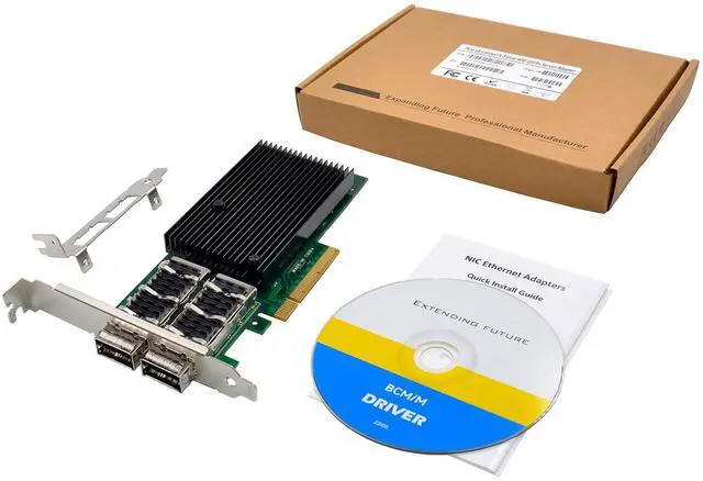 Alt view image 7 of 7 - C&N Mellanox ConnectX-3 Dual-Port QSFP+ 40GbE Network Card - PCIe 3.0 x8 Enterprise/Data Center NIC with Hardware Offload & RoCE Support