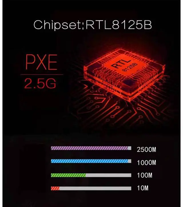 Alt view image 3 of 7 - C&N 2.5Gbps PCIe Ethernet Network Card with RTL8125B RJ45 LAN Adapter - Multi-Gigabit NIC, PXE Boot, Plug & Play Compatibility for Windows/Linux/macOS, Supports 2500/1000/100Mbps Speeds
