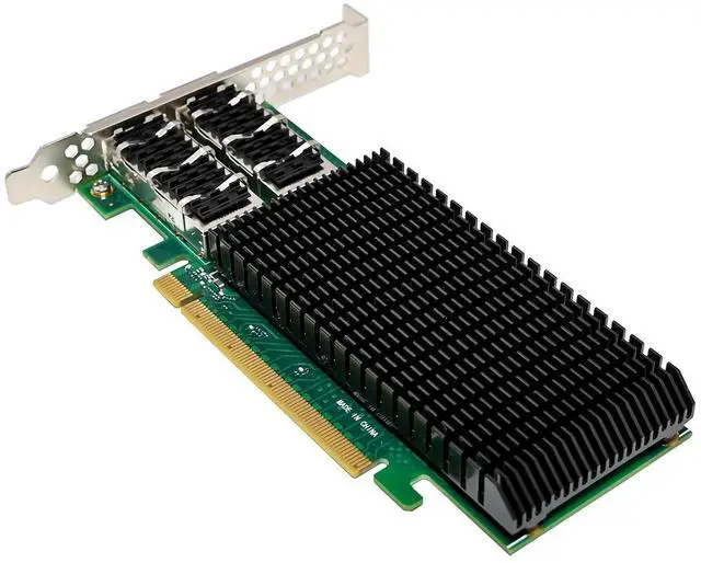 Alt view image 3 of 7 - C&N Dual-QSFP28+ 100G Ethernet Network Adapter,Compare to Intel E810-CQDA2, with Intel E810-CAM2 Chip,PCIe 4.0 x16 Ethernet NIC LAN Adapter Support Windows/Server/Linux/VMware