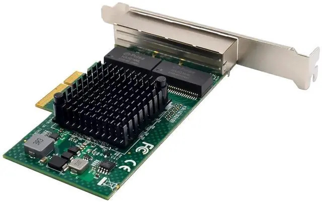 Alt view image 5 of 7 - C&N Quad-Port PCIe Gigabit Ethernet Server Adapter with NetXtreme® BCM5719 Chipset PCI Express 1000M Network LAN Card for Windows Server Linux Ubuntu VMware (BCM5719-4P)