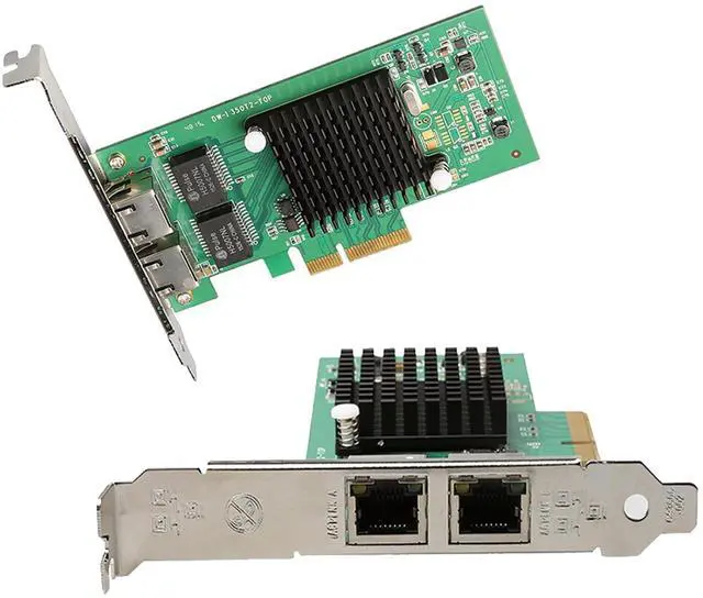 Alt view image 6 of 7 - C&N Dual-Port PCIe x4 Gigabit Network Card with Intel I350 Chip 1000M PCI Express Ethernet Adapter with Intel I350-T2 Two Ports LAN NIC Card for  Windows/Server/Linux/Freebsd/DOS