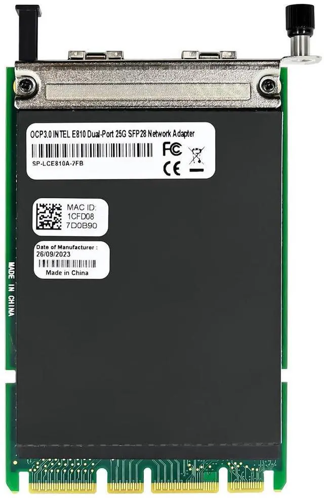 Alt view image 4 of 7 - C&N 25Gb OCP3.0 SFP28 Network Adapter with Intel E810 Chip,Dual-Ports NIC PCI Express Ethernet Card Support Windows Server/Linux/VMware (ST7400-E810 25G)