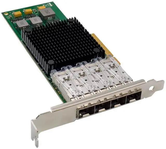 Alt view image 2 of 7 - C&N 10Gb PCI-e 3.0 X8 NIC Network Card,Quad- SFP+ Port, with Broadcom BCM57840 Controller, PCI Express Ethernet LAN Adapter Support Windows Server/Linux/VMware
