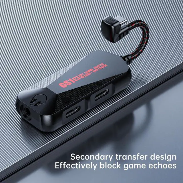 Alt view image 3 of 7 - USB-C 3-in-1 Audio Charging Adapter, Supports 60W PD Fast Charging, High Fidelity 32bit Audio Output, Compatible with iPhone 16/15 Pro Max/Samsung/iPad Pro/Air(GS1-USBC 90°)