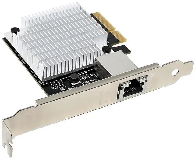 Alt view image 4 of 6 - C&N Single Port 10Gbps PCIe x4 Server NIC Network Card Adapter with Marvell AQC107S Chipset Controller Support Mac