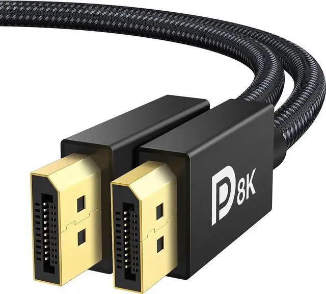 Main image of 8K 60Hz DisplayPort Cable 6.6FT,DP 1.4 Male Ultra High Speed Cord for Laptop/PC/TV/Gaming Monitor, Supports 4K@120Hz, 144Hz/165Hz/240Hz)
