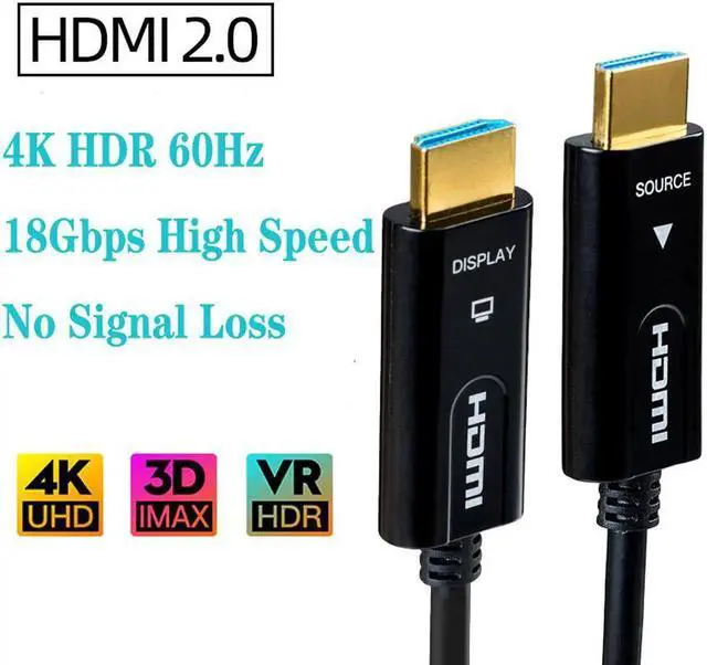 Main image of HDMI Cable Optical Fiber HDMI 2.0b Cable 4K 60HZ 3D 1m 2m 3m 5m 10m 15m 20m 25m 30m 50m 100m for HD TV LCD Laptop PS3 Projector Computer(1M,3.3ft)