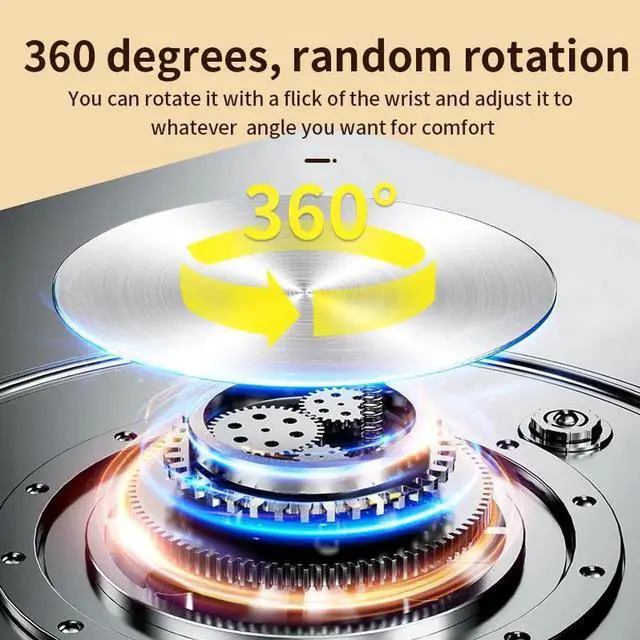 Alt view image 7 of 7 - Laptop Stand with 360° Rotating Base Adjustable - Portable Foldable Ergonomic Aluminum Laptops Holder Compatible with 10 to 17.3 Inch All MacBook Pro Lenovo HP Notebook Computer, Silver