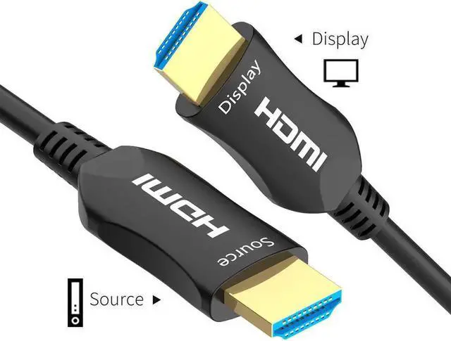 Alt view image 6 of 7 - Fiber Optic HDMI 2.0b Cable 4K at 60Hz 18Gbps HDR High Speed Subsampling 4:4:4/4:2:2/4:2:0 Slim and Flexible HDMI Fiber Optic Cable - 3.3ft(1meter)
