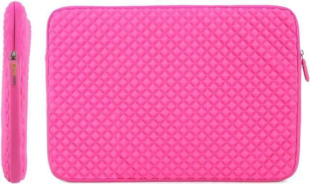 Alt view image 5 of 7 - Diamond Foam Splash & Shock Resistant Neoprene Travel Bag for 11 - 12.5 Inch Ultrabook,Laptops,tablet PC, Macbook, Chromebook (Pink)
