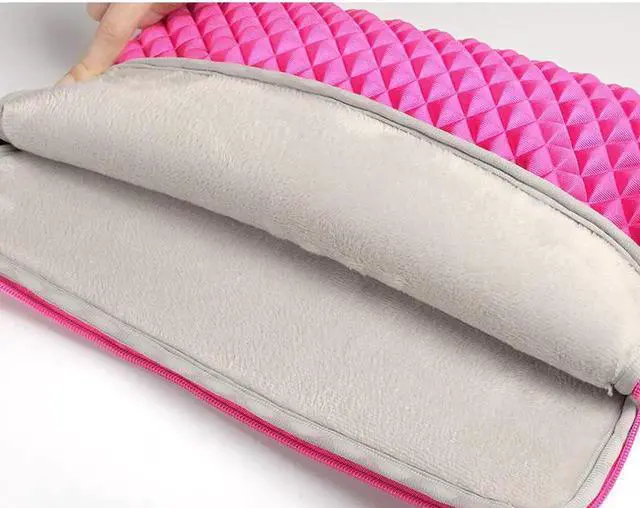 Alt view image 4 of 7 - Diamond Foam Splash & Shock Resistant Neoprene Travel Bag for 11 - 12.5 Inch Ultrabook,Laptops,tablet PC, Macbook, Chromebook (Pink)