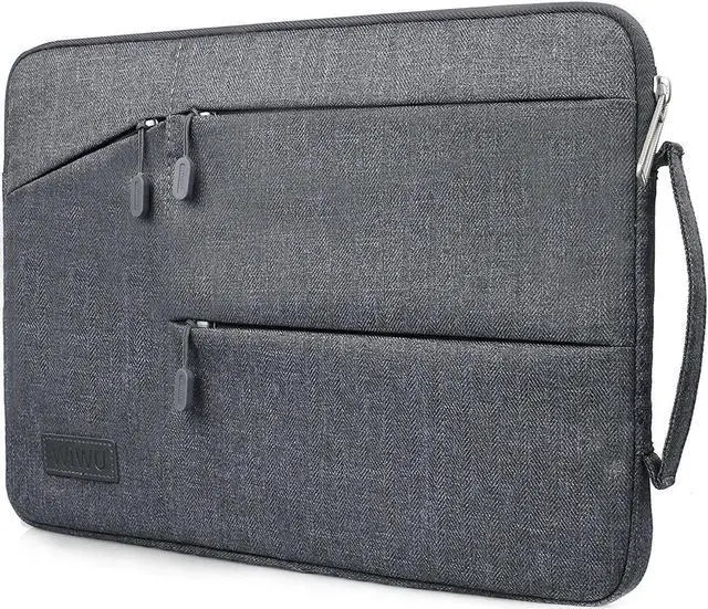 Main image of WIWU Laptop Sleeve For 15-15.6Inch Lpatop Notebook Macbook Air/ Macbook Pro/ Retina Display, 360° Protective Chromebook Tablet Case With Handle And Accessory Storage, Drop-proof (15-15.6Inch, Gray)
