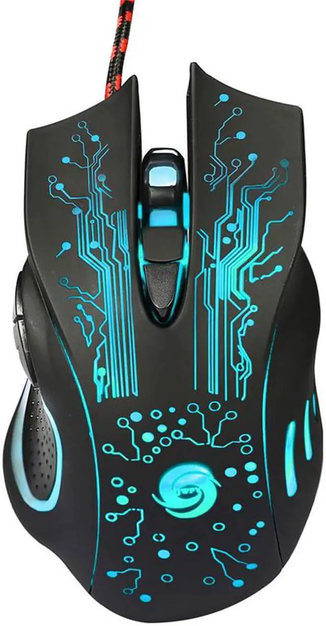 Alt view image 3 of 6 - Professional Ergonomic Optical Wired Computer Gaming Mouse 2400DPI 6 Keys wired mouse