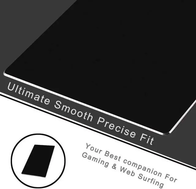 Alt view image 3 of 7 - Computer Game Mouse Pad Smooth Gaming Aluminium Mouse Pad Fast and Accurate Control with Non-slip Rubber Base for PC Computer Laptop