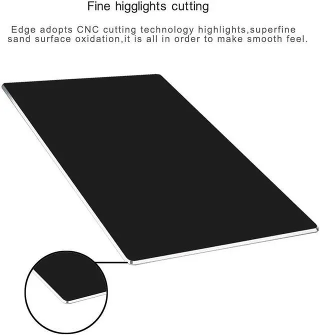 Alt view image 7 of 7 - Computer Game Mouse Pad Smooth Gaming Aluminium Mouse Pad Fast and Accurate Control with Non-slip Rubber Base for PC Computer Laptop