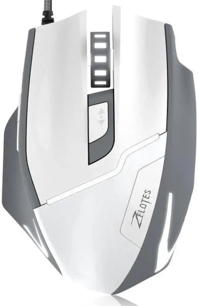 Alt view image 5 of 7 - Professional Game Mouse, 7200DPI 7 Buttons USB Optical Wired Gaming Mouse Gaming Mice Mice with LED Breathe Light for Pro Game Notebook, PC, Laptop, Computer, Macbook White