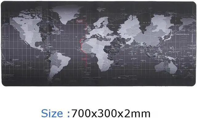 Main image of Extended Large Professional Large Mouse Pad & Computer Game Mouse Mat (27.56 X 11.81X 0.08 inch, Map) (70x30 Map)