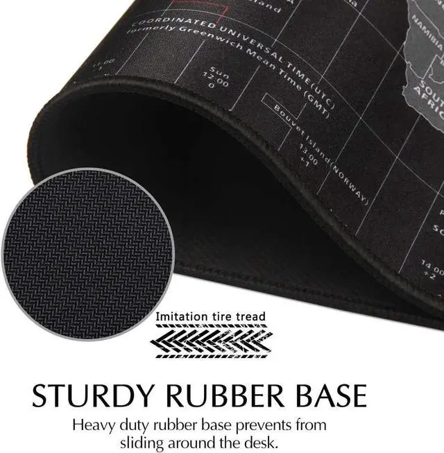 Alt view image 4 of 7 - Extended Large Professional Large Mouse Pad & Computer Game Mouse Mat (27.56 X 11.81X 0.08 inch, Map) (70x30 Map)