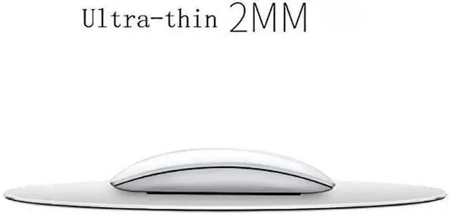 Alt view image 2 of 7 - Mouse Pad Round Aluminum Alloy Gaming Mouse Pads Non-Slip PU Base Micro Sand Blasting Aluminum Surface Nice Smooth Top Sleek and Very Easy to Clean for Computer Laptop,8.66"x8.66"x0.08"