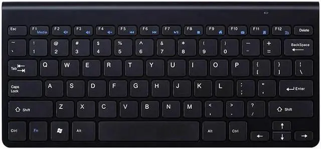 Alt view image 4 of 7 - K1088 Wireless Keyboard and Mouse Combo - Slim Thin Wireless Keyboard Mouse with On/Off Switch on Both Keyboard and Mouse - Black
